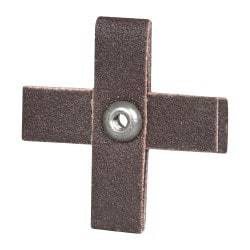 3M - 120 FEPA Grit, Fine Grade, Aluminum Oxide Cross Pad - 2" Long x 2" Wide x 1/2" Thick, Cloth Backed, X Backing Weight, 8 Ply, 18,000 Max RPM - All Tool & Supply