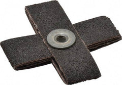 3M - 60 Grit, Medium Grade, Aluminum Oxide Cross Pad - 2-1/2" Long x 2-1/2" Wide x 3/4" Thick, Cloth Backed, X Backing Weight, 8 Ply, 18,000 Max RPM - All Tool & Supply