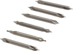 Keo - 5 Piece, #0 to 5/0, Plain Edge, High Speed Steel Combo Drill & Countersink Set - 60° Incl Angle - All Tool & Supply