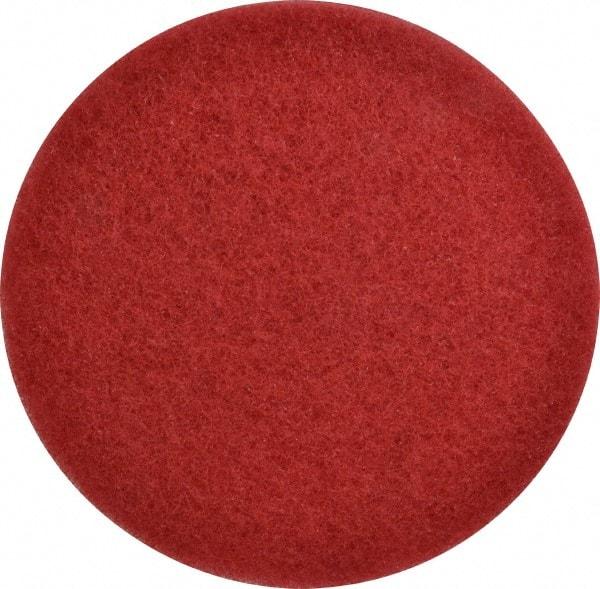 3M - Spray Buffing Pad - 13" Machine, Red Pad, Polyester - All Tool & Supply