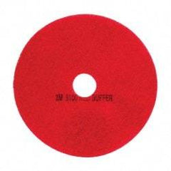 3M - Spray Buffing Pad - 20" Machine, Red Pad, Polyester - All Tool & Supply