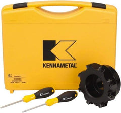 Kennametal - 8 Inserts, 5" Cut Diam, 1-1/2" Arbor Diam, 0.361" Max Depth of Cut, Indexable Square-Shoulder Face Mill - 0/90° Lead Angle, 2.38" High, SD.T 43.. Insert Compatibility, Series KSSM - All Tool & Supply