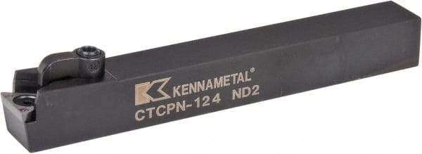 Kennametal - CTCP, Neutral Cut, 0° Lead Angle, 3/4" Shank Height x 3/4" Shank Width, Positive Rake Indexable Turning Toolholder - 6" OAL, TP..42. Insert Compatibility, Series Kendex - All Tool & Supply