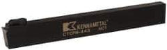 Kennametal - CTCP, Neutral Cut, 0° Lead Angle, 1" Shank Height x 1/2" Shank Width, Positive Rake Indexable Turning Toolholder - 8" OAL, TP..42. Insert Compatibility, Series Kendex - All Tool & Supply