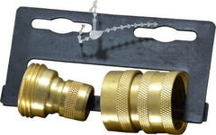 Nelson - 3/4-8 Garden Hose Coupler & Connector Set - Brass, Female & Male Connector - All Tool & Supply