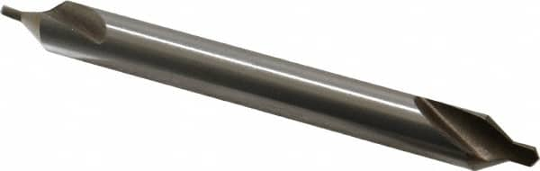 Interstate - #4-1/2 Plain Cut 60° Incl Angle High Speed Steel Combo Drill & Countersink - All Tool & Supply