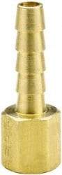 Parker - 1/2 NPT Thread Hose Barb x Female NPT Connector - 1/2" ID Hose x 0.53" OD Hose, Brass - All Tool & Supply