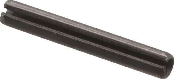 Value Collection - 2mm Diam x 14mm Long Slotted Spring Pin - Grade 1070-1080 Steel, Plain Finish - All Tool & Supply