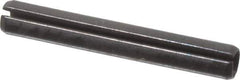 Value Collection - 2mm Diam x 16mm Long Slotted Spring Pin - Grade 1070-1080 Steel, Plain Finish - All Tool & Supply