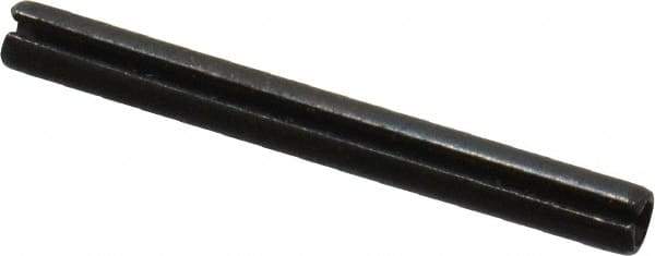 Value Collection - 2mm Diam x 20mm Long Slotted Spring Pin - Grade 1070-1080 Steel, Plain Finish - All Tool & Supply