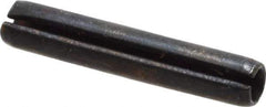 Value Collection - 2.5mm Diam x 14mm Long Slotted Spring Pin - Grade 1070-1080 Steel, Plain Finish - All Tool & Supply