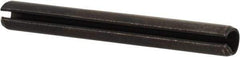 Value Collection - 2.5mm Diam x 22mm Long Slotted Spring Pin - Grade 1070-1080 Steel, Plain Finish - All Tool & Supply