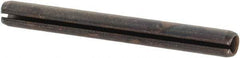 Value Collection - 2.5mm Diam x 24mm Long Slotted Spring Pin - Grade 1070-1080 Steel, Plain Finish - All Tool & Supply