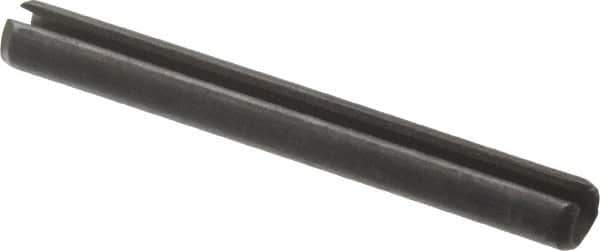 Value Collection - 3mm Diam x 26mm Long Slotted Spring Pin - Grade 1070-1080 Steel, Plain Finish - All Tool & Supply