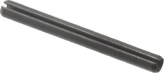 Value Collection - 3mm Diam x 30mm Long Slotted Spring Pin - Grade 1070-1080 Steel, Plain Finish - All Tool & Supply