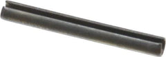 Value Collection - 3.5mm Diam x 30mm Long Slotted Spring Pin - Grade 1070-1080 Steel, Plain Finish - All Tool & Supply