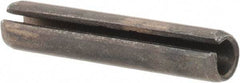 Value Collection - 4mm Diam x 20mm Long Slotted Spring Pin - Grade 1070-1080 Steel, Plain Finish - All Tool & Supply