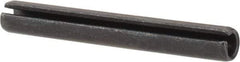 Value Collection - 4mm Diam x 32mm Long Slotted Spring Pin - Grade 1070-1080 Steel, Plain Finish - All Tool & Supply