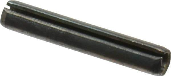 Value Collection - 5mm Diam x 30mm Long Slotted Spring Pin - Grade 1070-1080 Steel, Plain Finish - All Tool & Supply