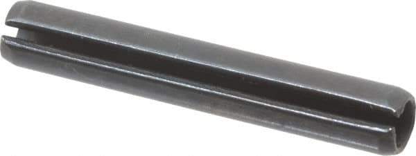 Value Collection - 5mm Diam x 32mm Long Slotted Spring Pin - Grade 1070-1080 Steel, Plain Finish - All Tool & Supply