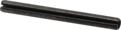 Value Collection - 5mm Diam x 50mm Long Slotted Spring Pin - Grade 1070-1080 Steel, Plain Finish - All Tool & Supply