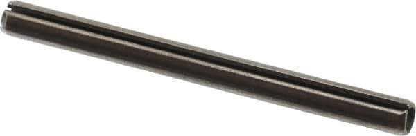 Value Collection - 5mm Diam x 60mm Long Slotted Spring Pin - Grade 1070-1080 Steel, Plain Finish - All Tool & Supply