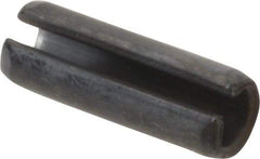 Value Collection - 6mm Diam x 18mm Long Slotted Spring Pin - Grade 1070-1080 Steel, Plain Finish - All Tool & Supply