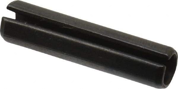 Value Collection - 6mm Diam x 26mm Long Slotted Spring Pin - Grade 1070-1080 Steel, Plain Finish - All Tool & Supply