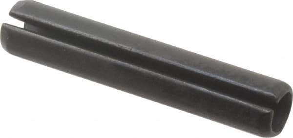 Value Collection - 6mm Diam x 32mm Long Slotted Spring Pin - Grade 1070-1080 Steel, Plain Finish - All Tool & Supply