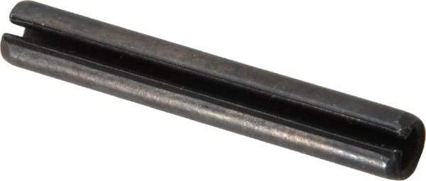 Value Collection - 6mm Diam x 40mm Long Slotted Spring Pin - Grade 1070-1080 Steel, Plain Finish - All Tool & Supply