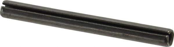 Value Collection - 6mm Diam x 60mm Long Slotted Spring Pin - Grade 1070-1080 Steel, Plain Finish - All Tool & Supply