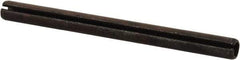 Value Collection - 6mm Diam x 75mm Long Slotted Spring Pin - Grade 1070-1080 Steel, Plain Finish - All Tool & Supply