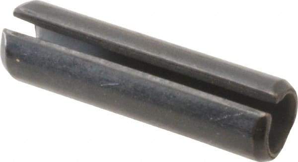 Value Collection - 8mm Diam x 30mm Long Slotted Spring Pin - Grade 1070-1080 Steel, Plain Finish - All Tool & Supply