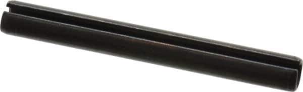 Value Collection - 8mm Diam x 70mm Long Slotted Spring Pin - Grade 1070-1080 Steel, Plain Finish - All Tool & Supply