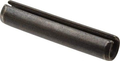 Value Collection - 10mm Diam x 50mm Long Slotted Spring Pin - Grade 1070-1080 Steel, Plain Finish - All Tool & Supply