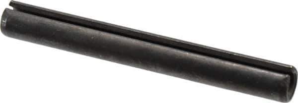 Value Collection - 12mm Diam x 100mm Long Slotted Spring Pin - Grade 1070-1080 Steel, Plain Finish - All Tool & Supply