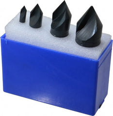 M.A. Ford - 4 Piece, 1/4 to 1" Head Diam, 60° Included Angle, Single End Countersink Set - All Tool & Supply