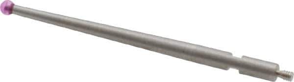 SPI - 2mm Ball Diam, Ruby, Ball Test Indicator Contact Point - 1-7/16" Contact Point Length, Use with Brown & Sharpe Test Indicators - All Tool & Supply