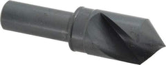 M.A. Ford - 3/4" Head Diam, 1/2" Shank Diam, 1 Flute 90° High Speed Steel Countersink - Bright Finish, 2-3/4" OAL, 0.12" Nose Diam, Single End, Straight Shank, Right Hand Cut - All Tool & Supply