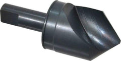 M.A. Ford - 1-1/4" Head Diam, 1/2" Shank Diam, 1 Flute 90° High Speed Steel Countersink - Bright Finish, 3" OAL, 0.12" Nose Diam, Single End, Straight Shank, Right Hand Cut - All Tool & Supply