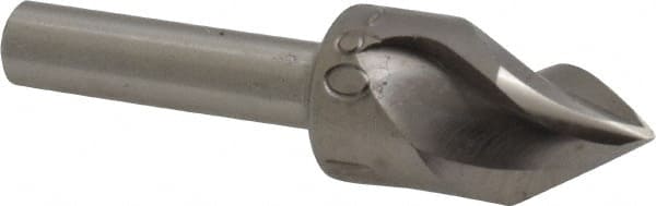 M.A. Ford - 1/2" Head Diam, 1/4" Shank Diam, 3 Flute 60° High Speed Steel Countersink - All Tool & Supply