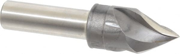 M.A. Ford - 3/4" Head Diam, 1/2" Shank Diam, 3 Flute 60° High Speed Steel Countersink - All Tool & Supply