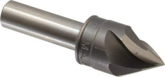 M.A. Ford - 7/8" Head Diam, 1/2" Shank Diam, 3 Flute 60° High Speed Steel Countersink - Bright Finish, 3" OAL, 0.26" Nose Diam, Single End, Straight Shank, Right Hand Cut - All Tool & Supply