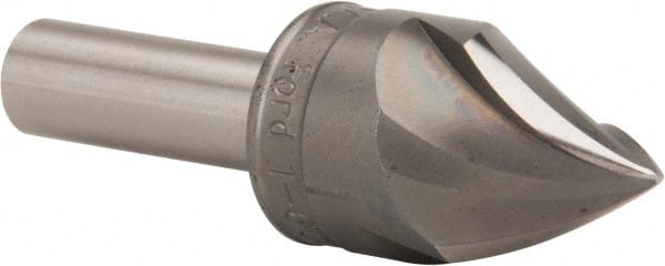 M.A. Ford - 1" Head Diam, 1/2" Shank Diam, 3 Flute 60° High Speed Steel Countersink - All Tool & Supply