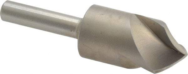 M.A. Ford - 5/8" Head Diam, 1/4" Shank Diam, 3 Flute 90° High Speed Steel Countersink - Bright Finish, 2-1/4" OAL, 0.19" Nose Diam, Single End, Straight Shank, Right Hand Cut - All Tool & Supply