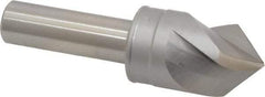 M.A. Ford - 7/8" Head Diam, 1/2" Shank Diam, 3 Flute 90° High Speed Steel Countersink - Bright Finish, 3" OAL, 0.26" Nose Diam, Single End, Straight Shank, Right Hand Cut - All Tool & Supply