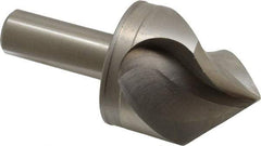 M.A. Ford - 2" Head Diam, 3/4" Shank Diam, 3 Flute 90° High Speed Steel Countersink - Bright Finish, 4-1/4" OAL, 0.6" Nose Diam, Single End, Straight Shank, Right Hand Cut - All Tool & Supply