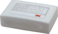 3M - Extra Fine Grade, 20 Grit, Diamond Hand Pad - White, 2-1/4" Wide x 3-3/4" Long, Coated - All Tool & Supply