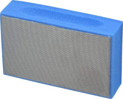 3M - Super Fine Grade, 10 Grit, Diamond Hand Pad - Blue, 2-1/4" Wide x 3-3/4" Long, Coated - All Tool & Supply