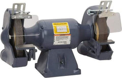 Baldor - 10" Wheel Diam x 1" Wheel Width, 1 hp Grinder - 7/8" Arbor Hole Diam, 1 Phase, 1,800 Max RPM, 115/230 Volts - All Tool & Supply